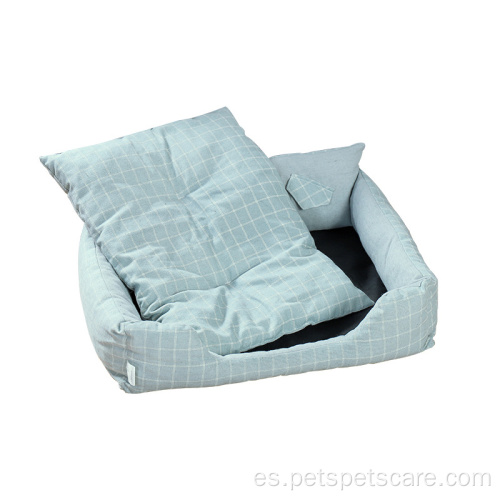 Camas para perros cojín universal para gatos cama a cuadros